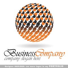 ball, planet, globe, abstract business logo emblem vector