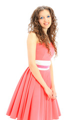 young beautiful caucasian woman posing