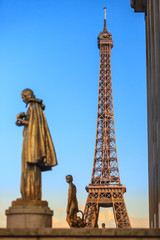 Fototapeta na wymiar The Eiffel tower