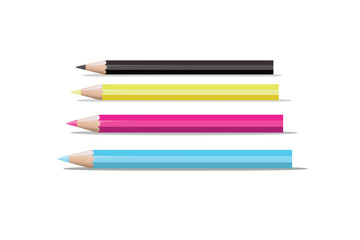 CMYK pencils