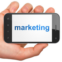 Marketing concept: Marketing on smartphone