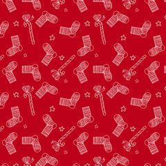Christmas seamless vector pattern.