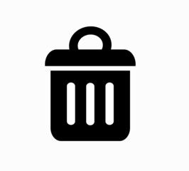 Trash bin icon vector