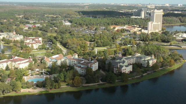 Timeshare properties in Orlando,FL aerial view