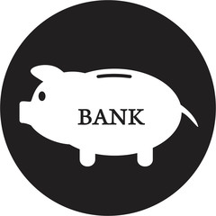 Piggy bank icon