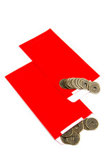Red Envelope with coins