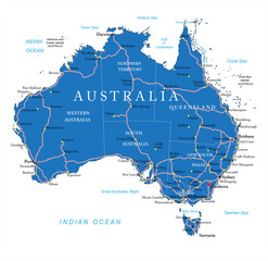 Australia road map - 59555404