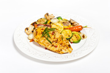 Grilled chicken breasts