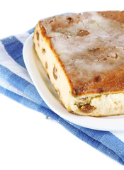 Cheese casserole with raisins