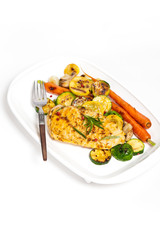 Grilled chicken breasts