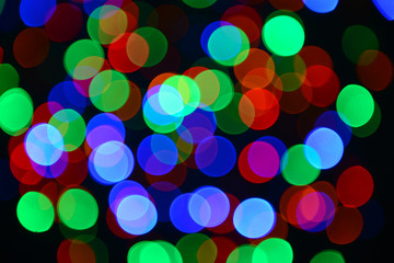 Festive background of lights