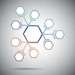 Three compounds from the base unit. Gradient.
