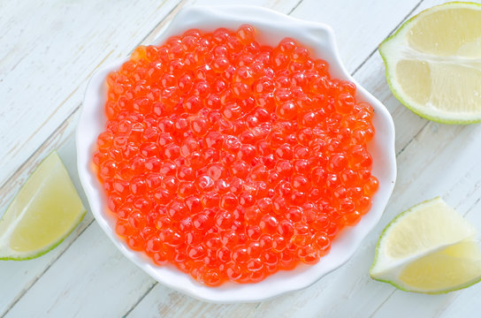 red salmon caviar