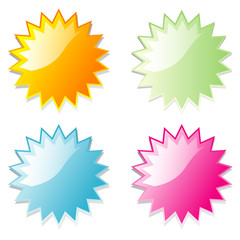 Vector illustration shiny and glossy icon spherical radial