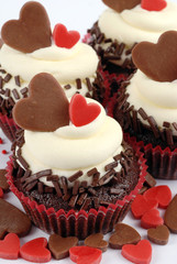 cupcake con cuori