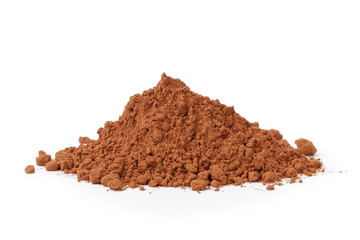 heap of fresh cacao powder