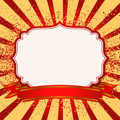 Vintage blank vector.