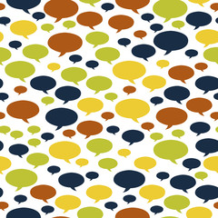 The retro speech bubbles background