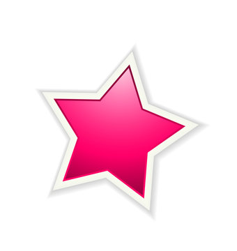 The pink glossy star