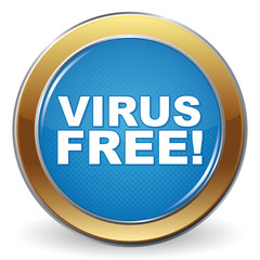 Fototapeta premium VIRUS FREE! ICON