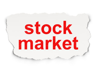 Finance concept: Stock Market on Paper background