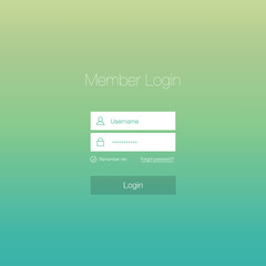 Clean Login Form Design