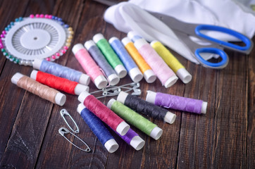 thread and scissors