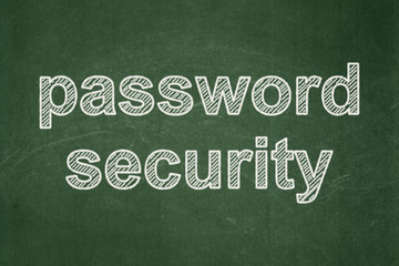 Obraz premium Security concept: Password Security on chalkboard background