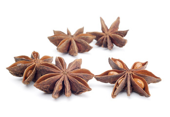 star anise  isolated on white background