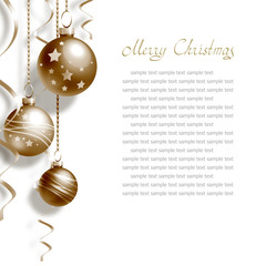 Background with Christmas balls