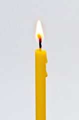 Candle isolated