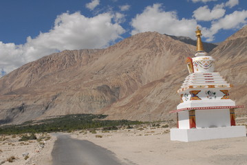 Buddhist stupa in Ladakh