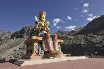 Giant Diskit Buddha in Ladakh