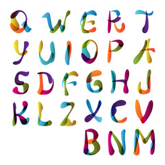 Letters - Isolated On White Background - Vector Illustration