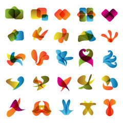 Unusual Icons Set - Isolated On White Background