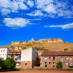 Fototapeta na wymiar Cedrillas village Teruel skyline famous for the cattle fair