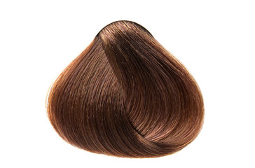 lock of hair isolated