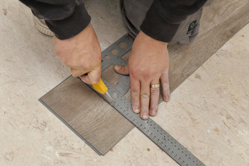 pose parquet moderne en vinyl