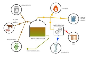 Biogas diagram