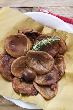 Pancakes made with chestnut flour