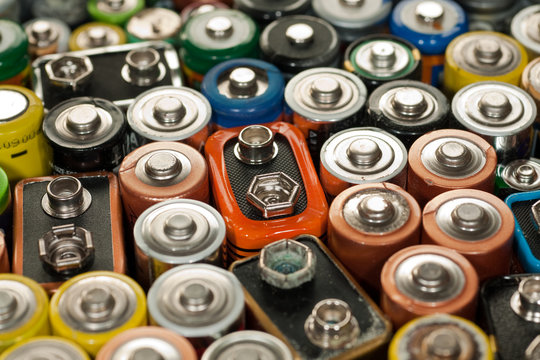 Verbrauchte Batterien