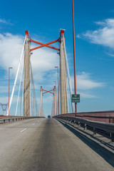 Fototapeta premium Zarate Brazo Largo Bridge, Entre Rios, Argentina
