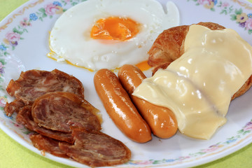 Close up Easy breakfast