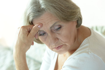Fototapeta premium Senior sad woman