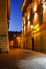 Fototapeta Kazimierz, former jewish quarter of Krakow: Jozefa Street, PL obraz