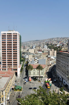 Anibal Pinto square, Valparaiso (Chile)