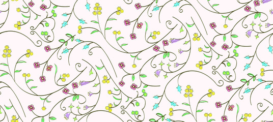Various colors floral pattern
