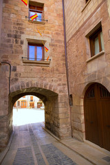 Fototapeta na wymiar Mora de Rubielos in Teruel Aragon stonewall village