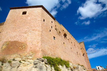 Fototapeta na wymiar Muzułmanin Rubielos Mora Teruel Aragonia Zamek w Hiszpanii