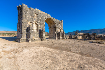 Arch of Caracalla in Volubilis, Morocco